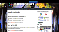 Desktop Screenshot of festivalfens.si